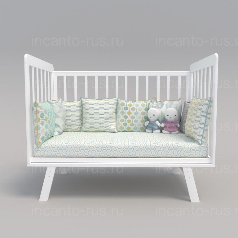 Кроватки для малышей, Кровать Incanto Anniken цвет белый